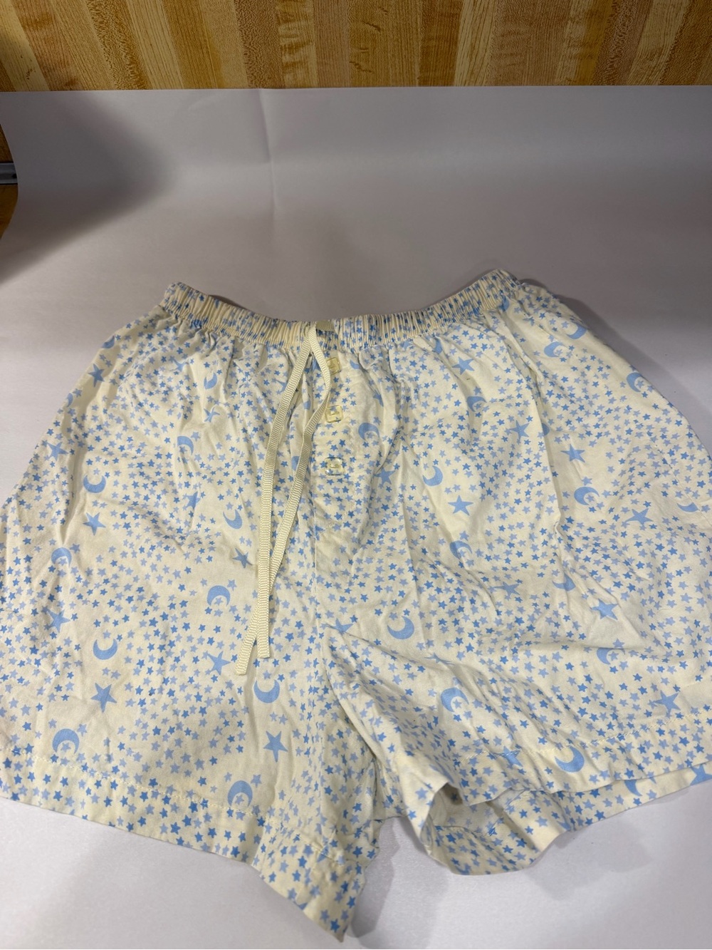 Vintage rare Women's Light Yellow Star & Moon Lounge Shorts